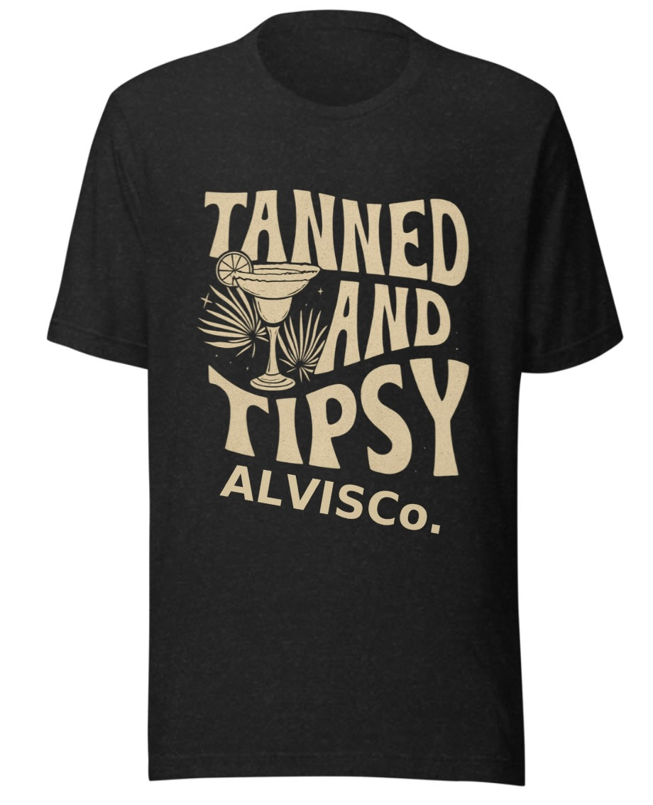Tanned and Tipsy” Margarita Summer Tee – ALVISCo