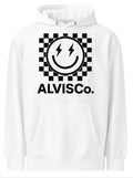 A ALVISCo Checkerboard Electric Smiley Hoodie