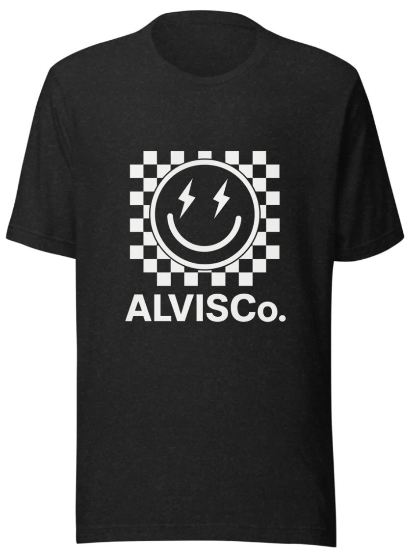 ALVISCo. Checker Smiley Bolt Tee